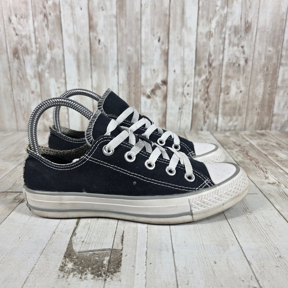 Converse Chuck‎ Taylor All Star Black Low Top Animal Print Sneakers 546914F 5.5W